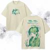 T-shirt Anime The Apothecary Diaries Per Abbigliamento Bambini Estate Casual Cotone Maglietta Gotica Vintage Lavata T-shirt Oversize
