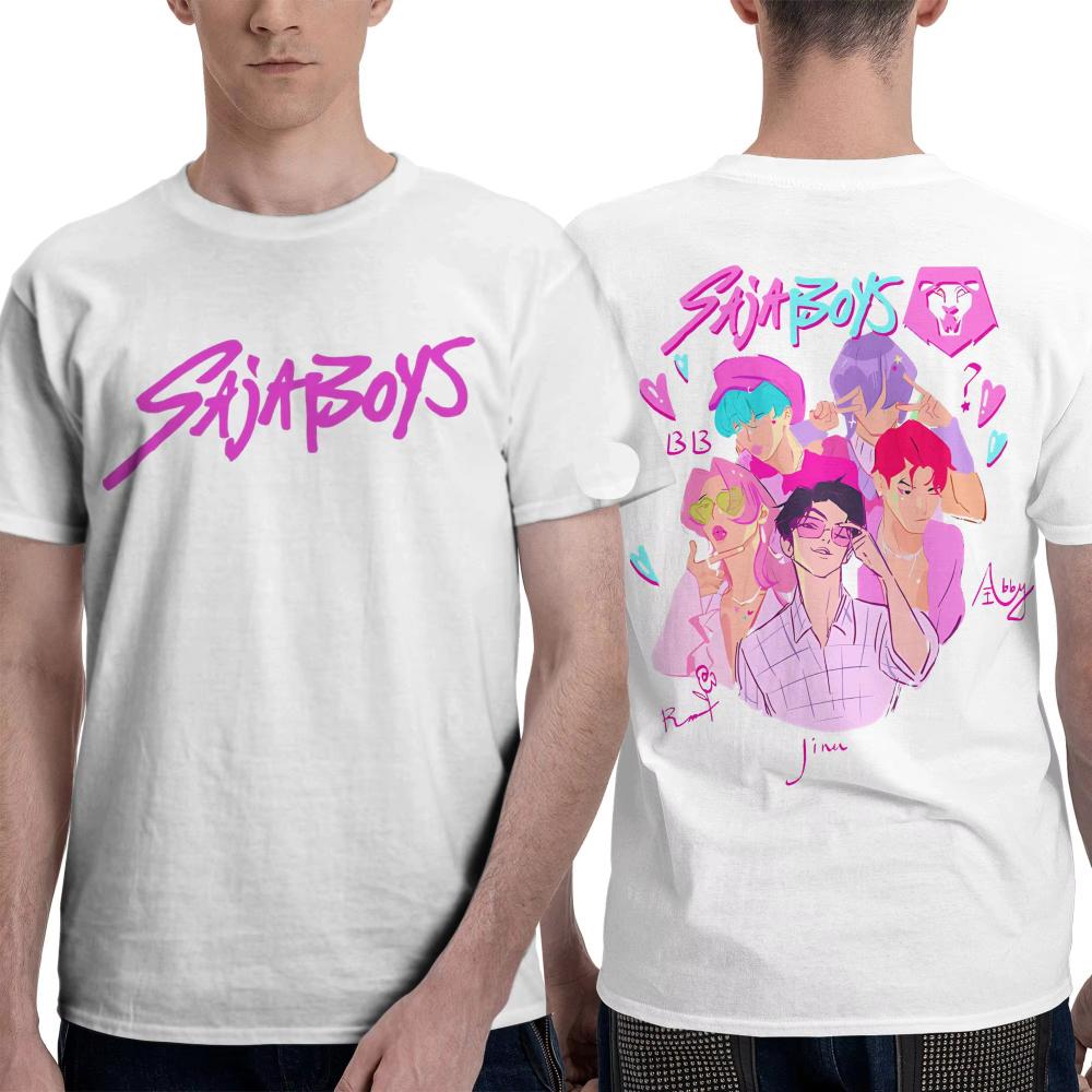 2025 Men Women T-Shirt Saja Boys KPop Demon Hunters T Shirts Harajuku Jinu Abby Mystery Summer Tees Casual Clothes Birthday Gift