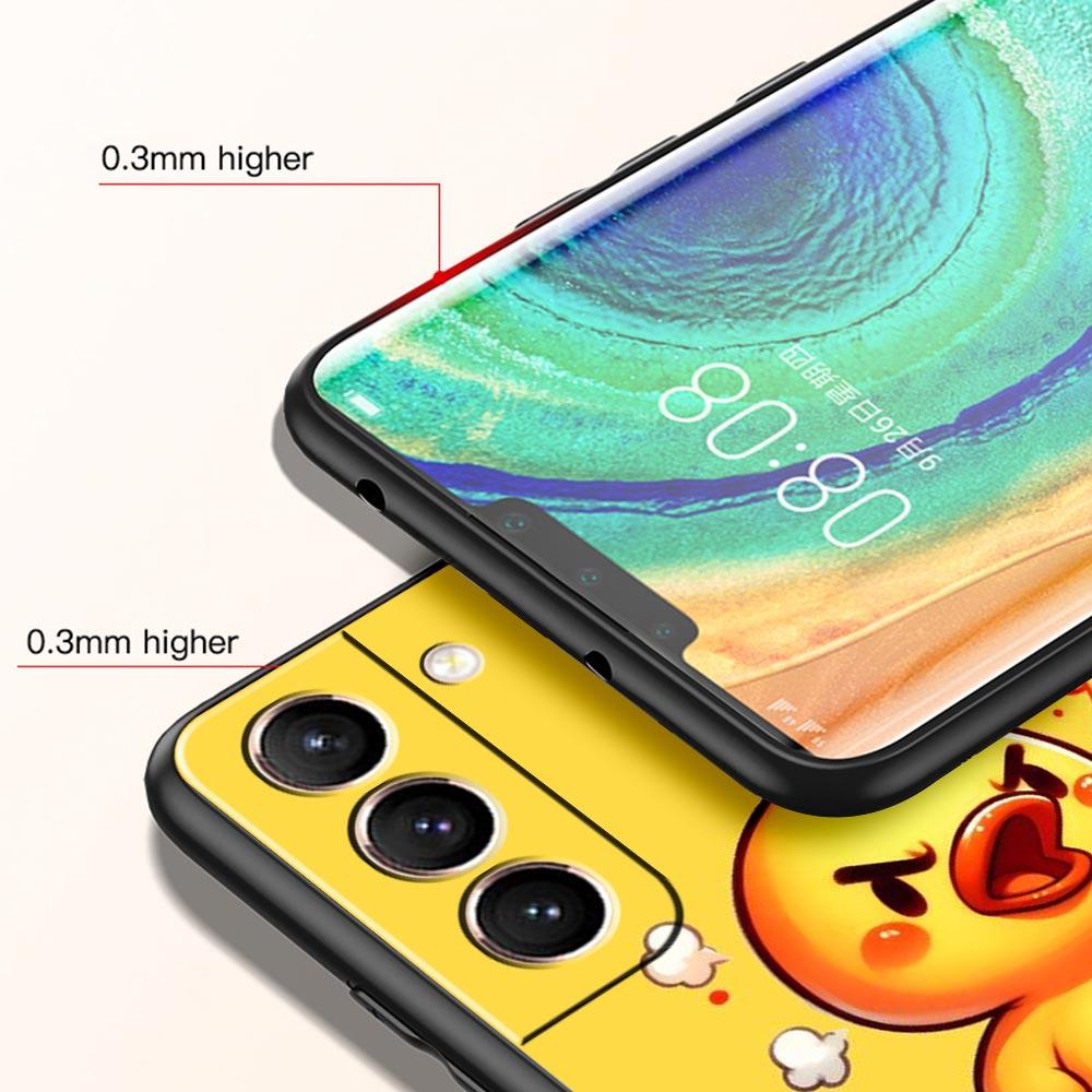 Cartoon Duck Phone Case for Samsung Galaxy S26 S25 S24 S23 S22 S20 S21 FE Ultra S25 Edge Plus 5G Soft TPU Cover Fundas Capas Bag