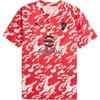 AC Milan SS25 Prematch 25/26 Warm-Up Series Logo Letter Crew Neck Slim Fit Short Sleeve Football Shirt Men Tops 782388-02