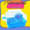 Portable Single-Layer Villa Hamster Cage - Small Pet Carrier