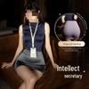 Elegante hochtaillierte schlankmachende Sekretärinnen-Dessous Bodycon-Rock Nachtwäsche