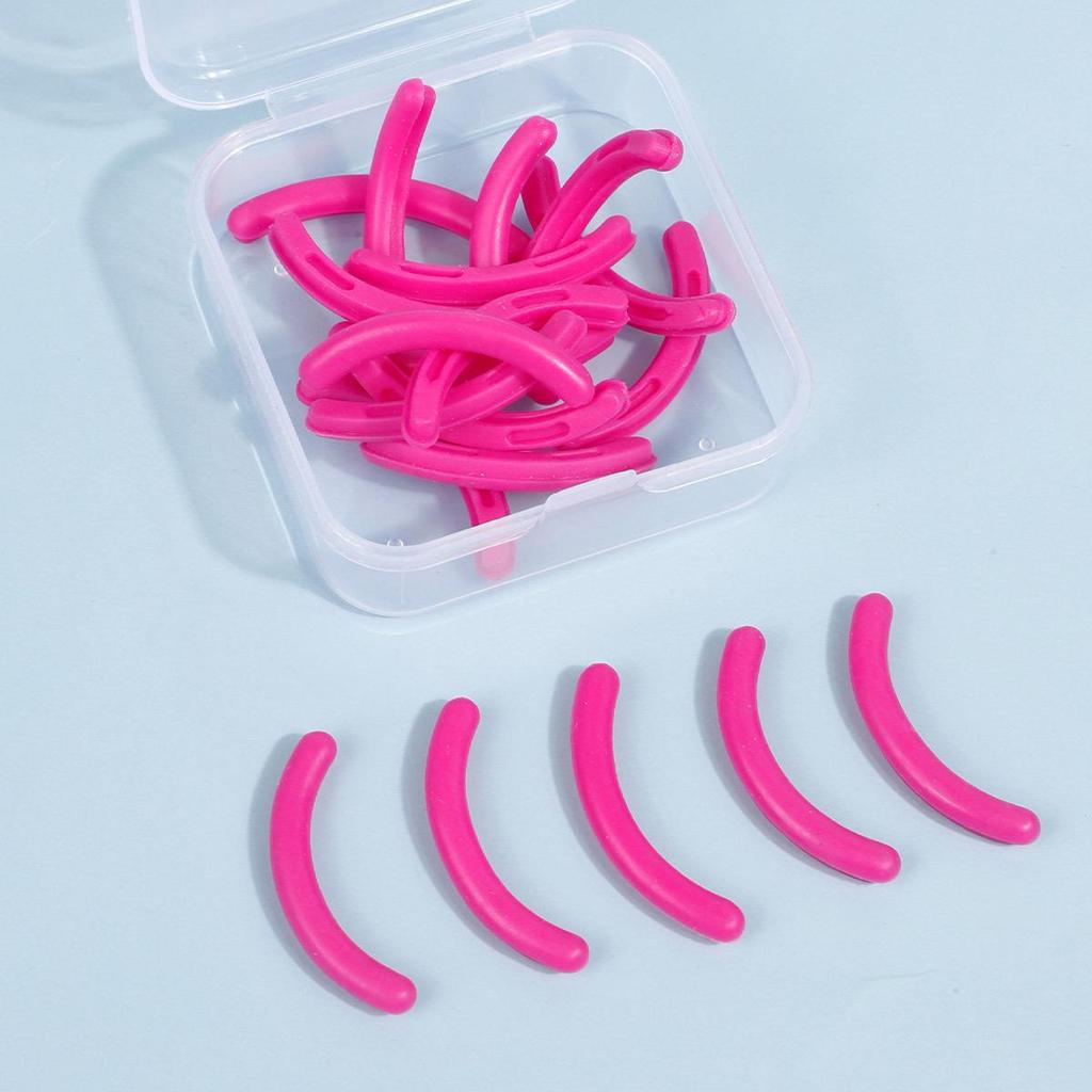 Multi-Color Durable Silicone Eyelash Curler Replacement Pads - High Elasticity and Long-Lasting