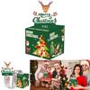 Red Santa Claus Pattern Paper Gift Box For Christmas Surprises And Gift Exchange