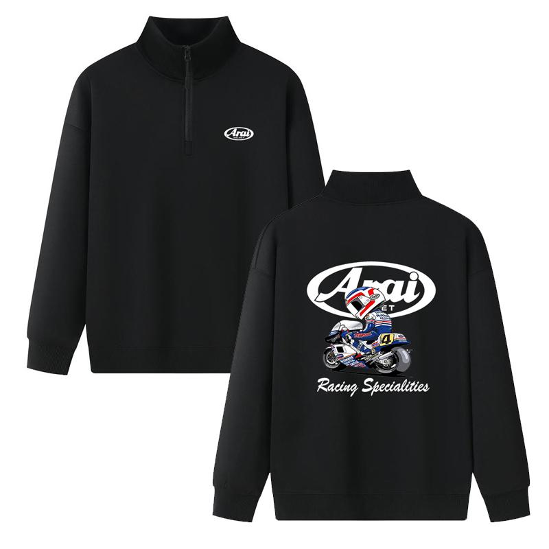 Arai Spring and Autumn Jacket Racing Half Zipper Hoodie