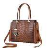 Luxurious High-end Crocodile Pattern Handbag Stylish Shoulder Bag Versatile Casual Tote With Large Capacity For Moms