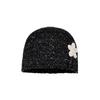 Hollow Sequin Knitted Hat Vintage Woven Cap Retro Beanie Hat  Autumn