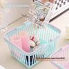 5Pc Macaron Color Mini Storage Baskets With Handle Desktop Bathroom Cosmetics Fruit Stationery Organizer