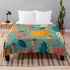 Fruit pattern flannel blanket cartoon print decorative blanket cover blanket