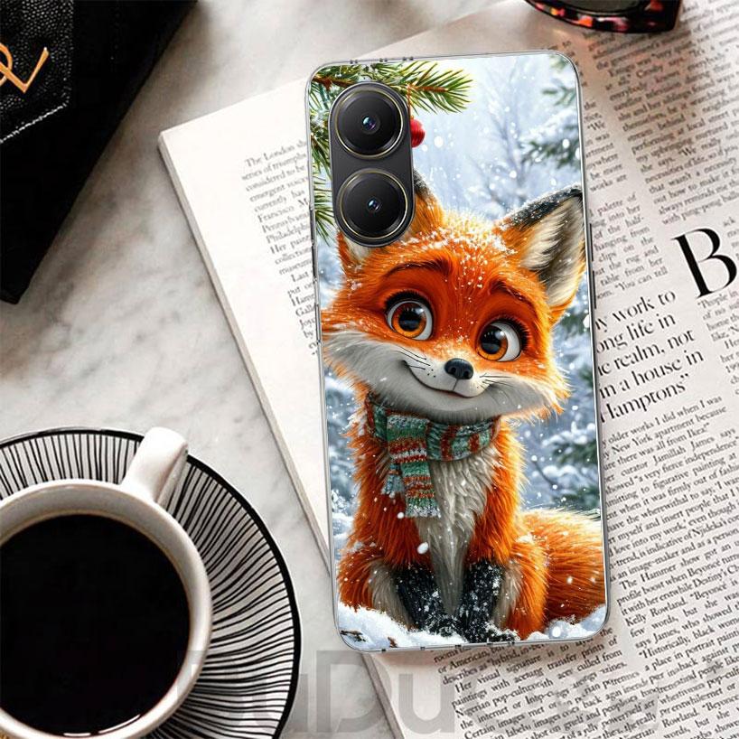 Animal Fox Cover For Xiaomi Poco X7 X6 X5 Pro X3 Nfc F7 Ultra Phone Case F6 F5 X4 F4 Gt F3 M6 M5S M4 M3 Print Shell Poco X7 X6 X
