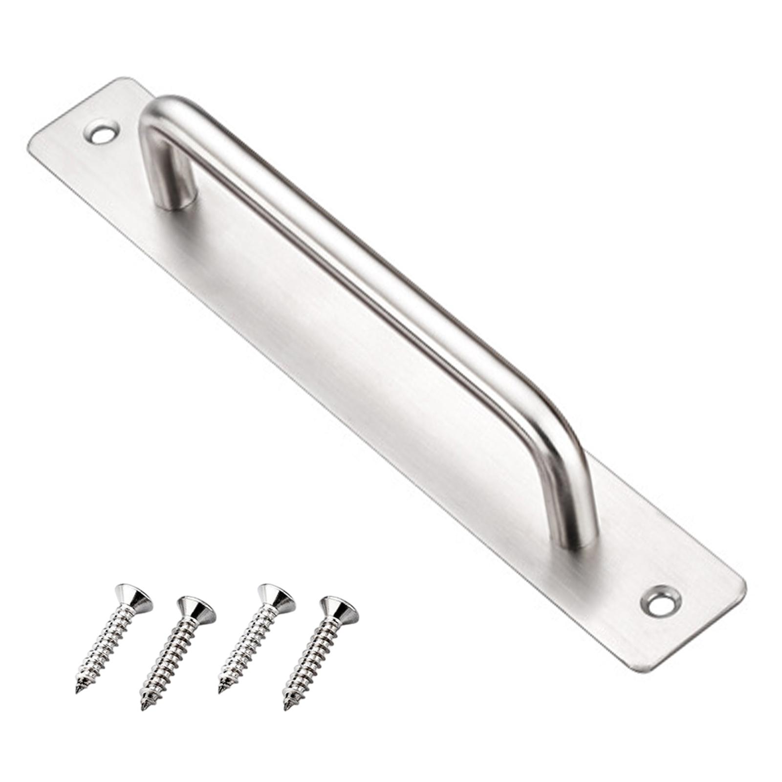 1pcs 200mm Furniture Handle Door Handle With Screws Stainless Steel Punched Door Handle For Dressers Kitchen Cabinets