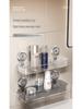 Wall-Mounted Vacuum Suction Cup Bathroom Shelf and Cosmetics Organizer