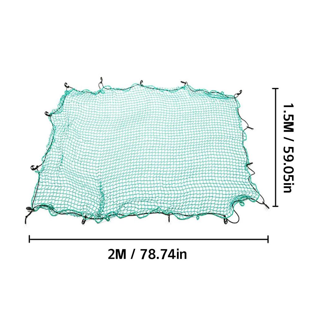 

Truck Trunk Cargo Network Safety Protection Trailer Elastic Mesh Grid Green Mesh Car Luggage Anti-Dangle Ornament Stability Part 1Pcs