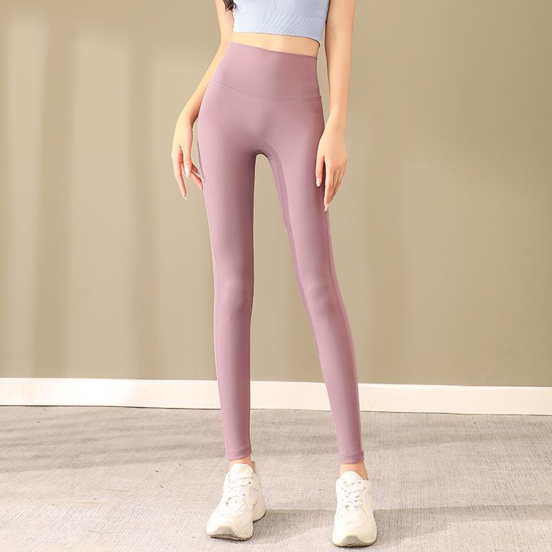 Damen High-Waist Yogahose - Po-Lifting, Schnelltrocknend, Atmungsaktive Fitnessbekleidung für Frühling/Sommer. Perfekt für Training, Laufen und Sport.