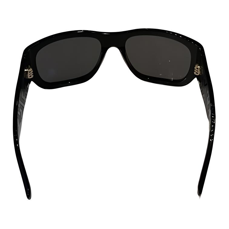 Fendi Logo Design Rectangular Sunglasses Men sunglasses Black FE40117I5601A