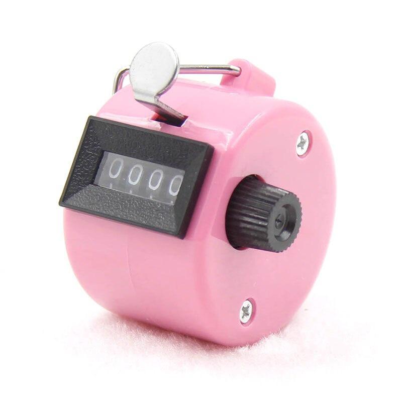 1pc 4Digit Number Counters Plastic Shell Hand Finger Display manual counting deviceTally Clicker Timer Soccer Golf Counter
