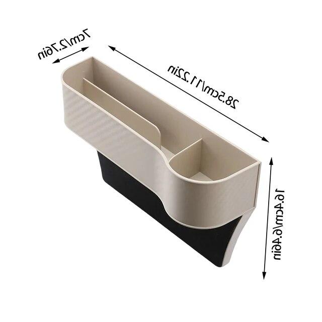 Car Seat Gap Filler Organizer Box Car Front Seat Storage Holder ABS Auto Seat Crevice Slit Organizers Box Universal Car Interior