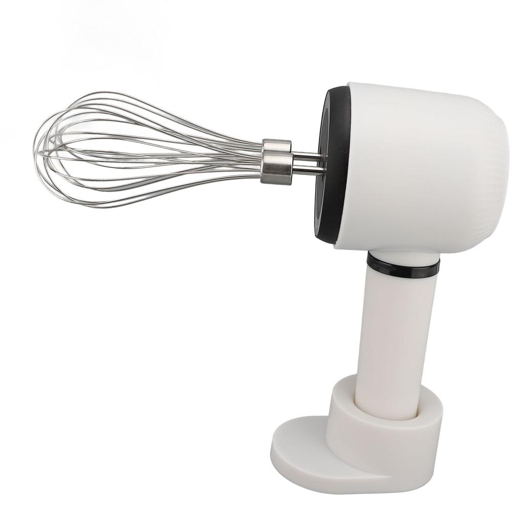 Electric Hand Mixer Dual Head Stainless Steel USB Rechargeable Low Speed Cordless Electric Hand Whisk for Baking Kitchen