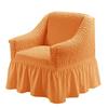 Einsitzer-Sofa Seater Seersucker Überwurf mit Rock Universeller Stretch-Sofa-Couch-Überwurf Leicht passender Möbelschutz