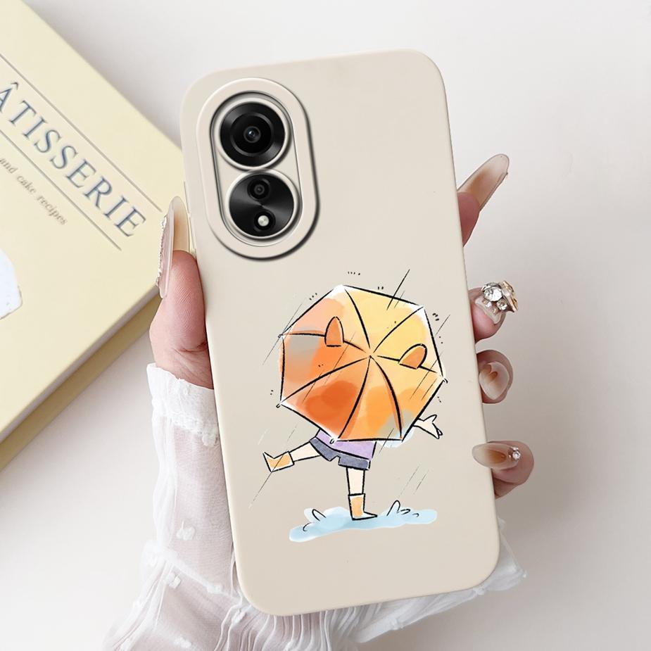 For Oppo A78 4G Case CPH2565 New Fashion Candy Painted Back Cover Shockproof Phone Case For Oppo A78 A 78 OppoA78 4G Soft Fundas