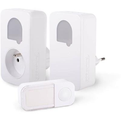 Türklingeln - SCS SENTINEL - SONE DUO - Kabellos und batterielos - 2er-Pack - Reichweite 150+50 Meter - Selbstversorgend