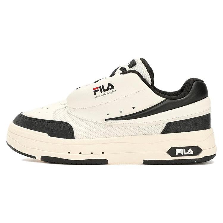 New FILA Mix Low Skate Shoes 'Cream White Black' Women's F12W324203FWV