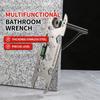 Multifunctional Bathroom Wrench Stainless Steel Built In Level For Shower Faucet Nozzle Installation Removal Home Repair Tool