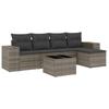VidaXL Garden Lounge Set with Cushions 6 Pcs, Patio Sofas, Patio Furniture Set, Outdoor Furniture, Grey 3254837