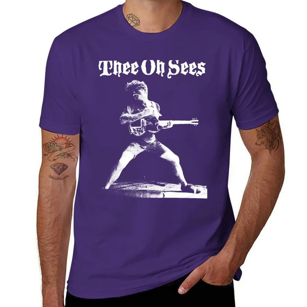 Limited Edition Thee Oh Sees Band Musik T-Shirt Baggy Shirts Rohlinge Herren Trainingsshirt