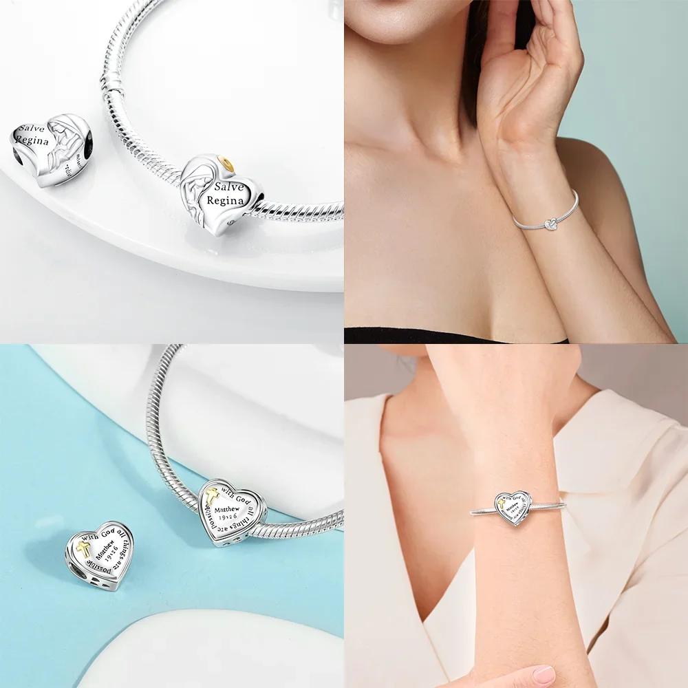 Copper Religious Belief Series Statue Of Liberty Charm Fit Original Bracelet Diy Beads For Women Jewelry Gift