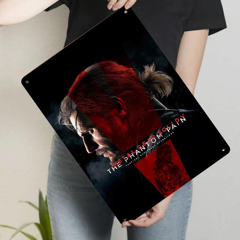 

Metal Gear Solid V The Phantom Pain Character Portrait Custom Metal Iron Painting Home Decor 20x30cm（7.8x11.8inch）
