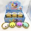 Colorful Simulated Dumpling Squishy Relaxing Relieve Anxiety Antistress Enhance Happiness Reusable Rebound Squeeze Reliever Toy