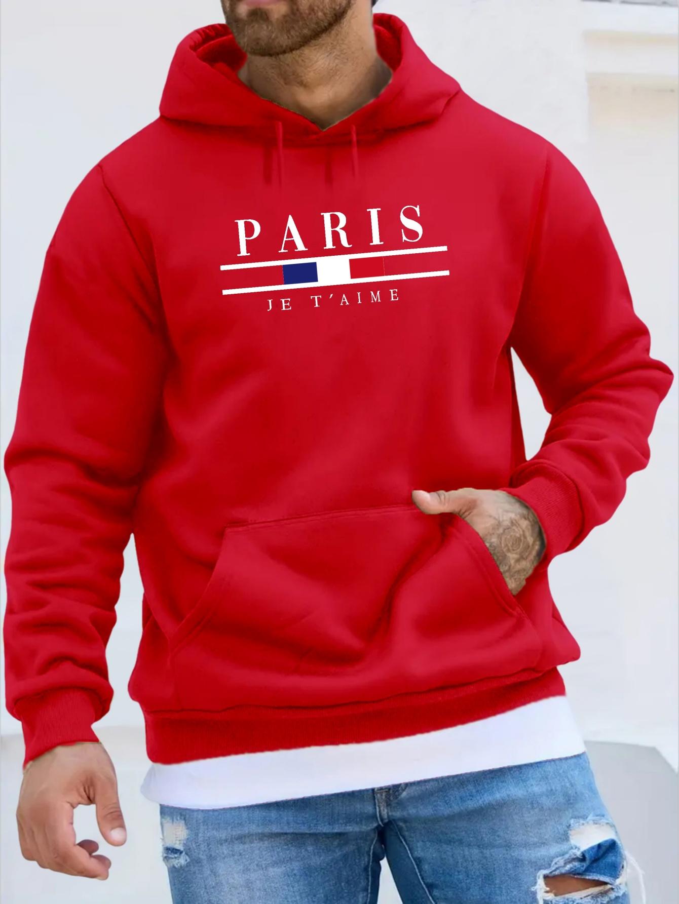 

Fashionable men s autumn and winter wear and street casual sporty long-sleeved and kangaroo pocket wool sweatshirts L
