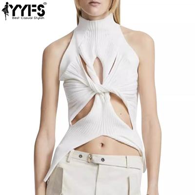 Women's Fashion Casual Summer Spring Solid Color Print Sleeveless High Neck Blouses & Shirts