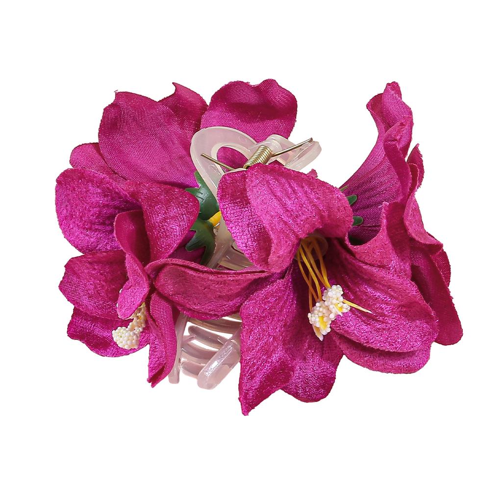 Fashion Artificial Flower Hair Claws Clips Bridal Hair Clips Tropical Beach Wedding Flower Women Holiday Hair Claws Accessory