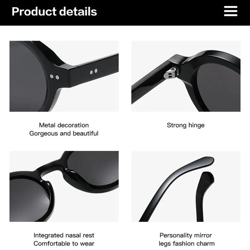 Steampunk Small Frame Vintage Round Sunglasses Women For Men Luxury Brand Designer Sun Glasses Popular Shades UV400