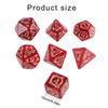 7Pcs Acrylic Polyhedral Dices Multi-Sided Game Dices Dragon Pattern Board Game Dices for Role Playing Table Game
