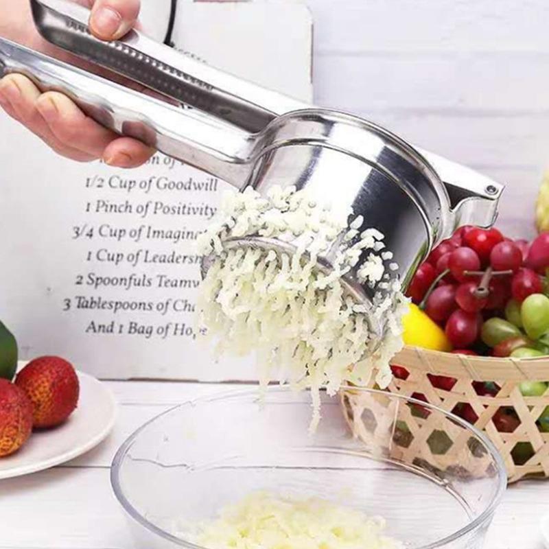 Stainless Steel Juicer Household Easy To Clean Potato Mashed Potatos Device Manual Stuffing Squeezer Vegetable Dehydrator