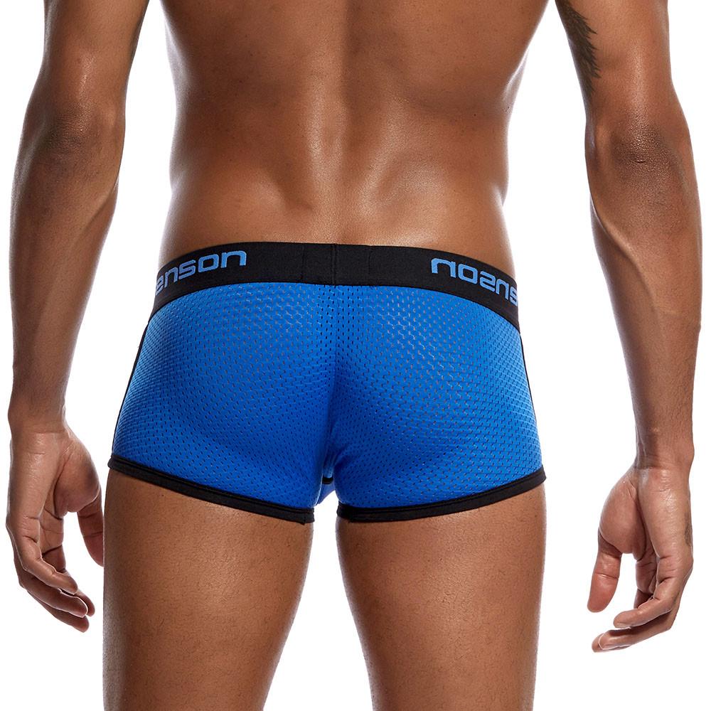 Men Sexy Underwear Letter Printed Shorts Bulge Pouch Underpants