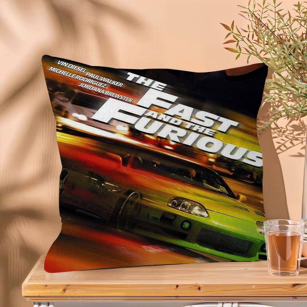 Classic Adventure Crime Movie Fast  Furious Cushion Cover  Cm Polyester Sofa Cushions Decorative Throw Pillows