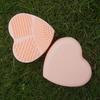 Heart Silicone Make Up Brush Cleaner Wash Scrubber Board Cosmetic Pad Clean