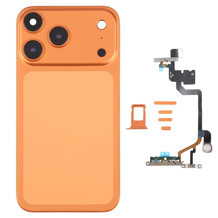 Back Housing Cover with Appearance Imitation of iP17 Pro for iPhone XR(Orange)