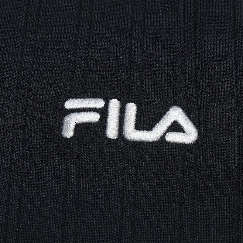FILA Heritage Fashion Simple Classic Retro Casual Elegant Relaxed Versatile Comfortable Mid-Length Slim Short Sleeve Dress Women dresses F51W628302FNV