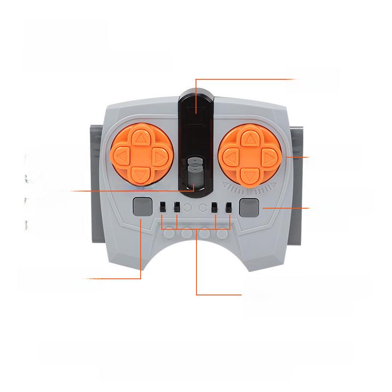 Lego-Compatible 8-Channel Remote Control Mobile Kit with Lithium Battery for MOC, Plug-In, and PF Technology