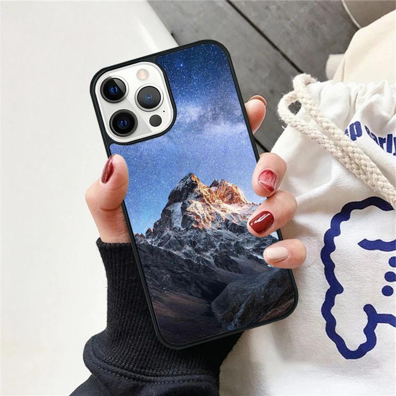 Snow Mountain Phone Case For iPhone 17 Air 15 16 Cover  11 13 14 Pro Max 12 Plus Max Fundas