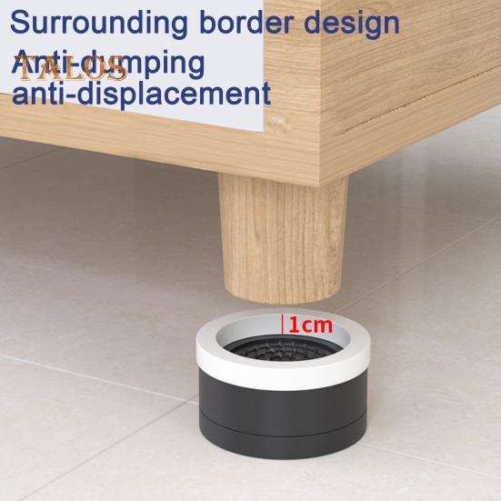 4Pcs Round Furniture Riser Heavy Duty Bed Riser Stackable Anti-slip Table Desk Couch Chair Sofa Cabinet Leg Lift Riser Heightening Foot Pad