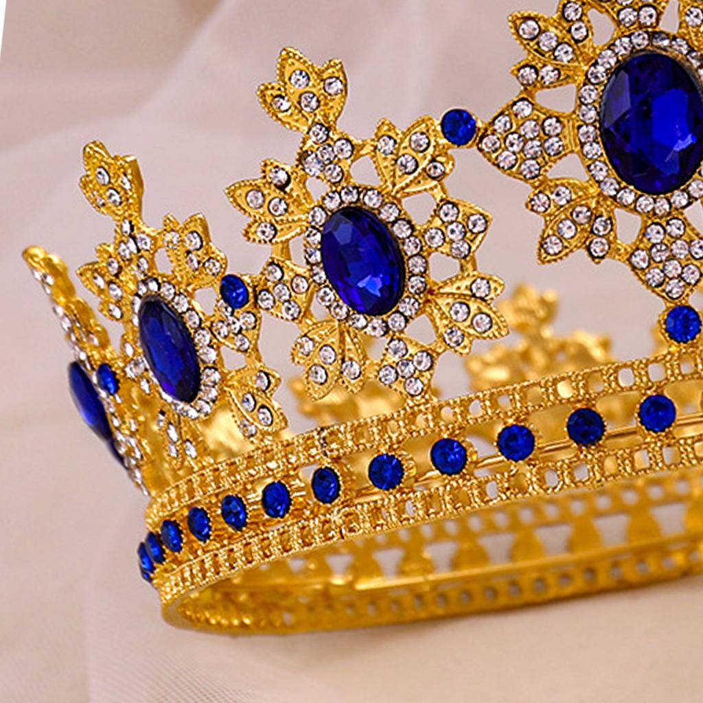 Königskrone Tiara für Unisex Hochzeit Prinzessinnenkrone für Weihnachten Barockes Stirnband