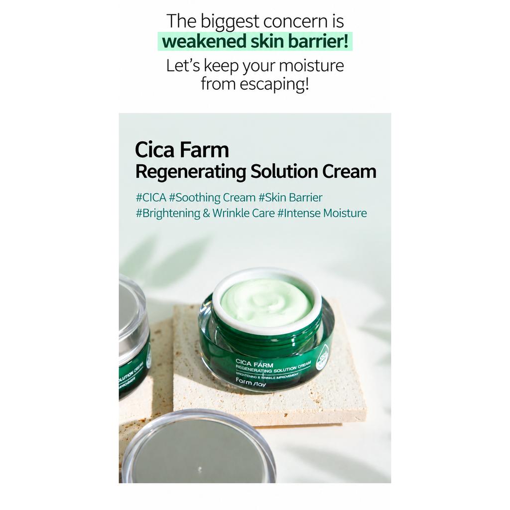 Farmstay Cica Farm Regenerating Solution Cream 50ml