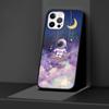 Cartoon Cute Astronaut Case for Apple iPhone 14 11 13 12 Pro Max XR 7 8 + SE 2020 XS 6 6s Plus 5 5s Black Silicone Phone Cover