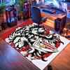 Athletic Club Logo Teppich für Wohnzimmer Schlafzimmer Zuhause Sofadekoration, rutschfeste Bodenmatte für Kinder zum Spielen